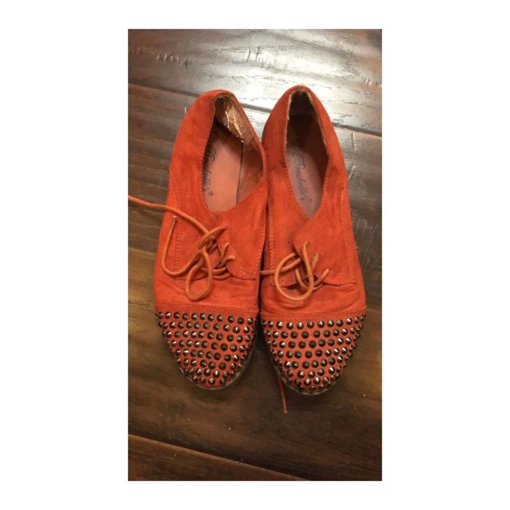 Orange oxfords